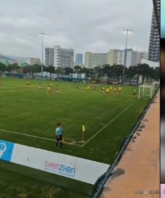 1月30日下午周海滨为主教练的11年龄段国少，在深圳与恒大足校11队进行了一场热