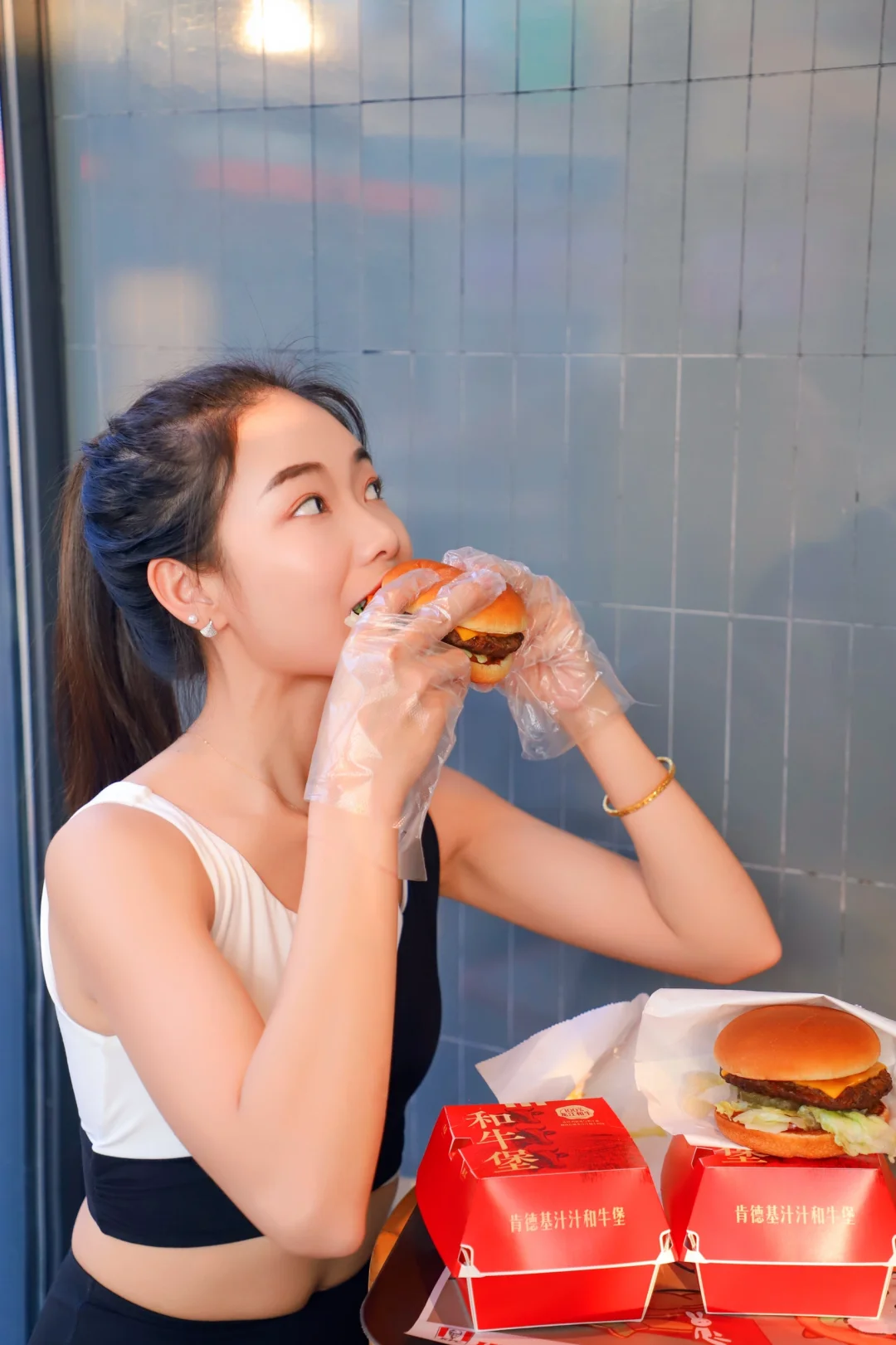 运动后的小确幸！来个汁汁和牛堡🍔满足肉欲