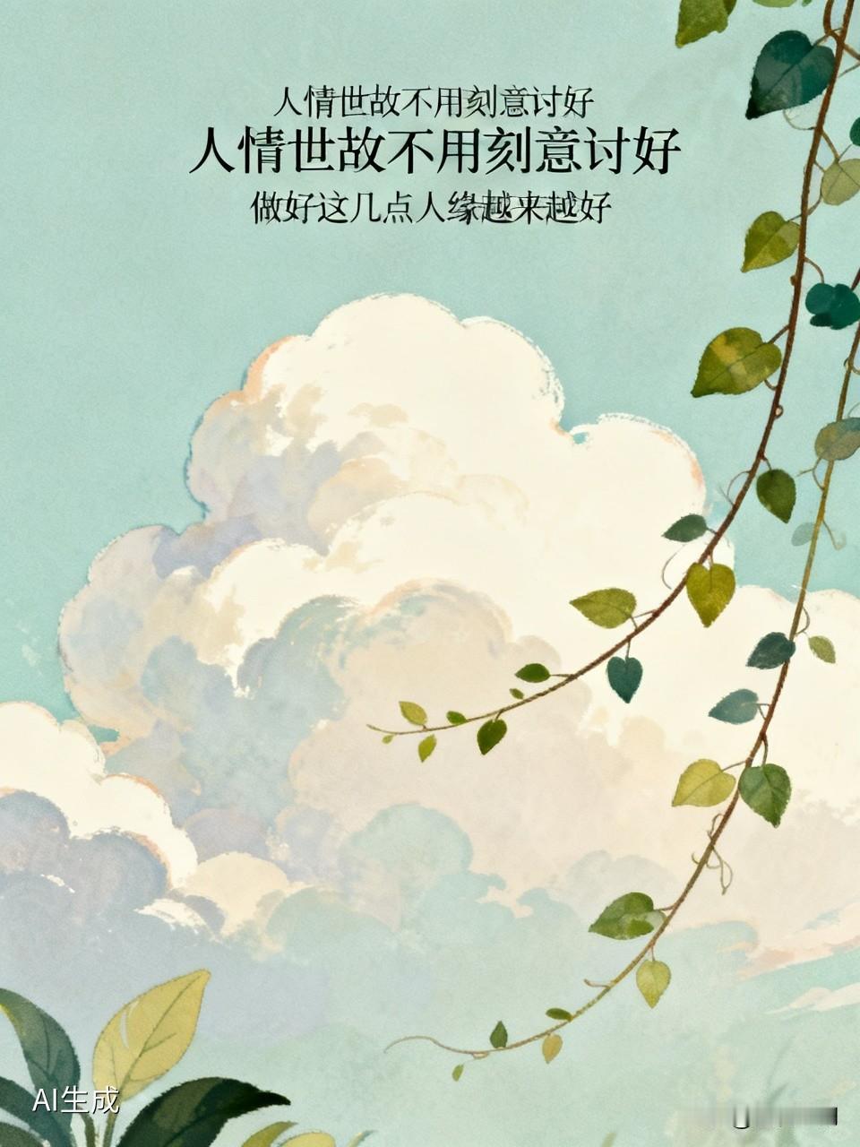 人情世故不用刻意讨好，做好这几点人缘越来越好

很多人一辈子吃亏，
都是没摸透最