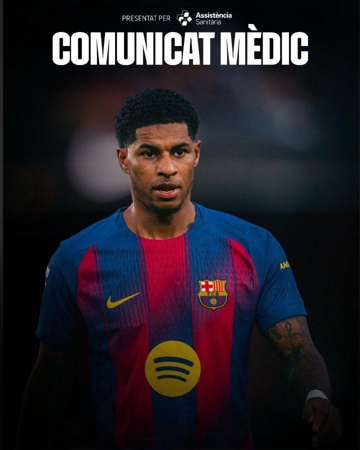 巴萨官方：拉什福德左膝出现不适！无缘对阵马竞足球 北京时间2月11日晚，西甲豪门