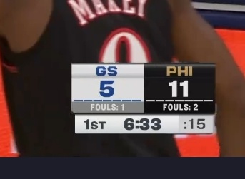 我想知道都谁这么早 起来看恶心人的比赛了 勇士vs76人