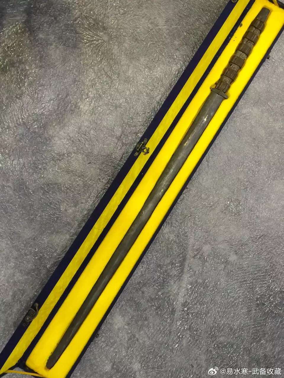 历史文物刀剑 长度傲娇的秦剑装，三件纯银，长111，比湾湾的101还多10公分