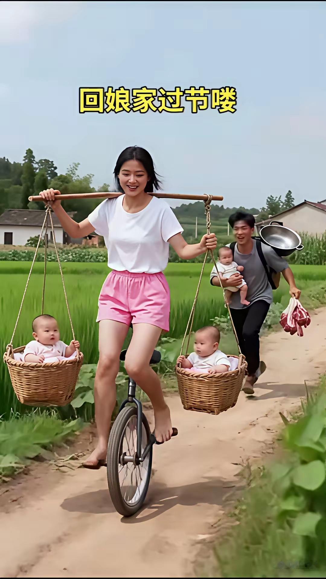 回娘家过节啦！🎉👨‍👩‍👧‍👦💐🏡