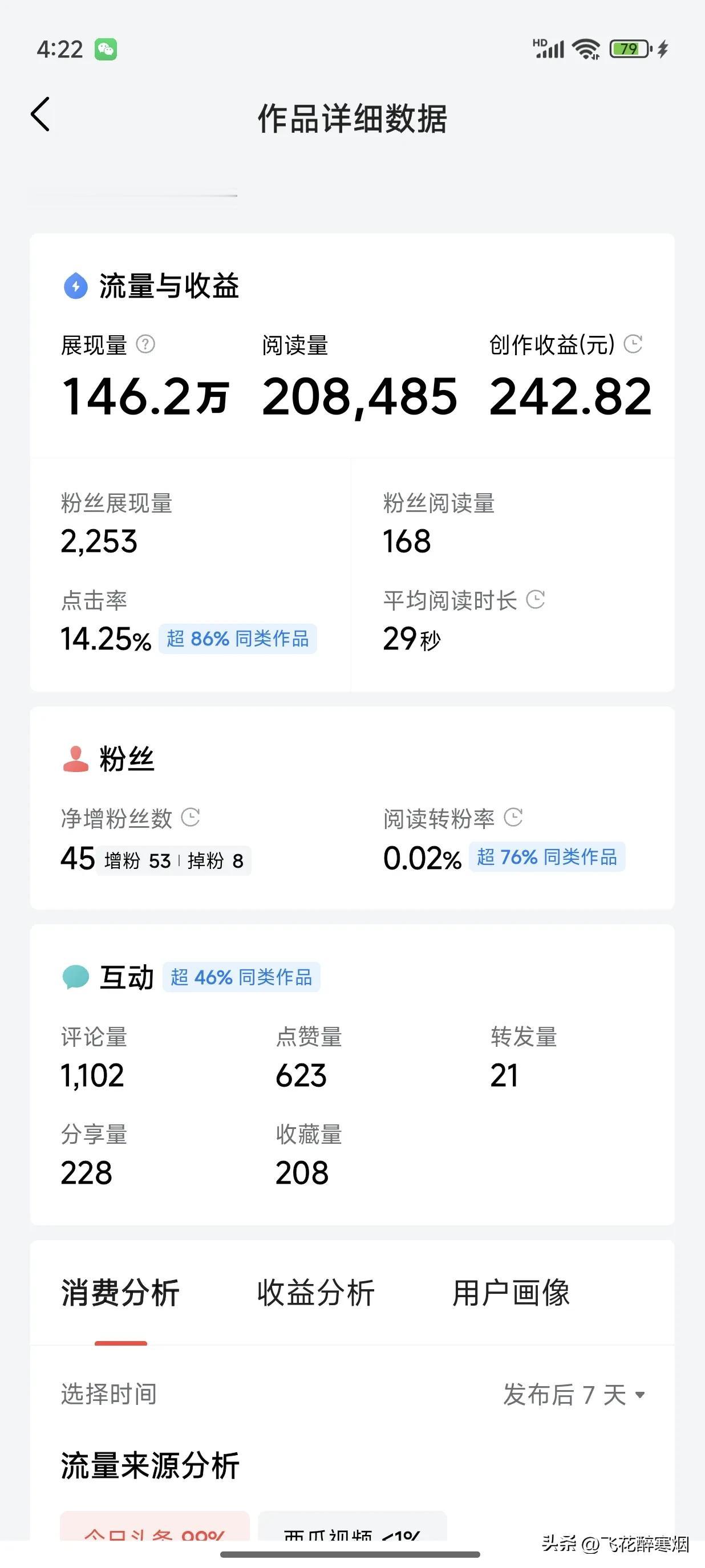 我的天哪，
我也写出爆款文啦！
前天我写的关于“王菲和张柏芝”的微头条爆了……