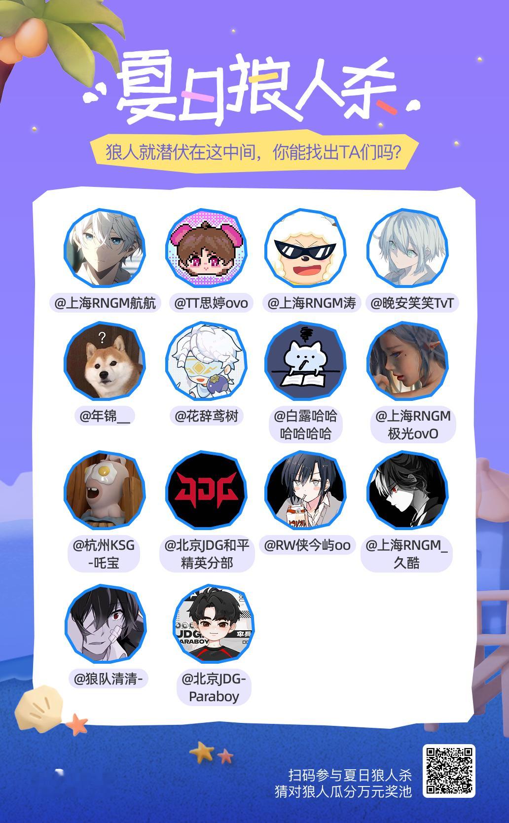 夏日游园会夏日狼人杀全部线索梳理完毕，我推理就是第2轮的狼人快来夏日狼人杀 猜狼