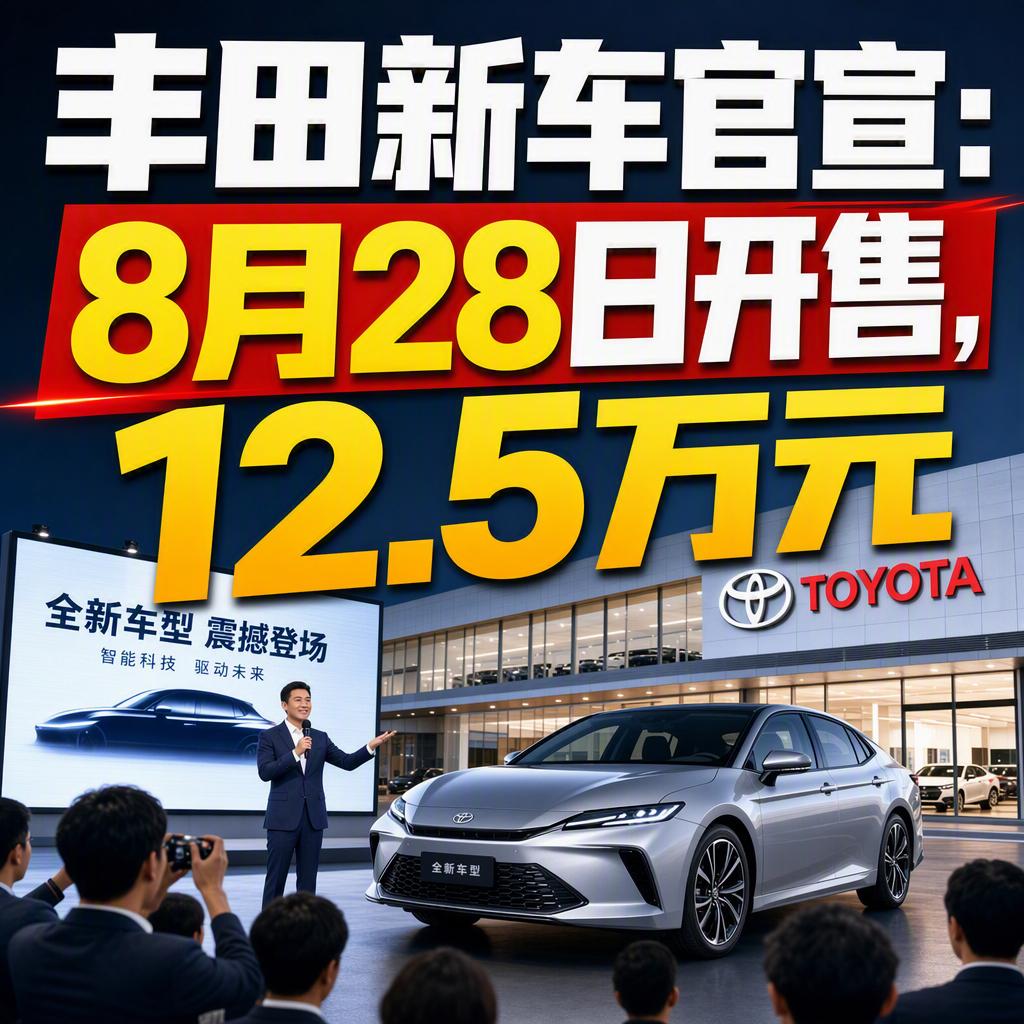 很多人一提到12.5万的车，第一反应就是买菜代步。
但丰田这次要在8月28日开售