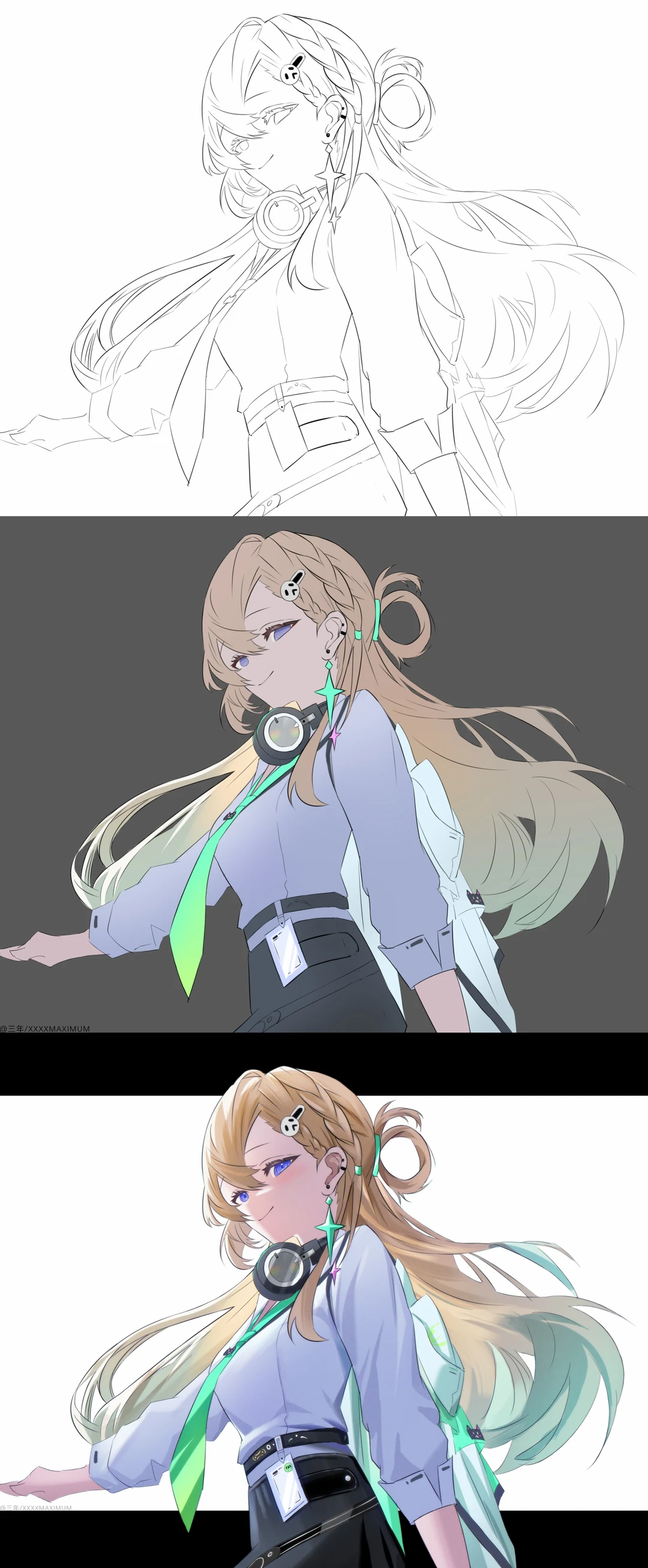 简易上色过程（手书版