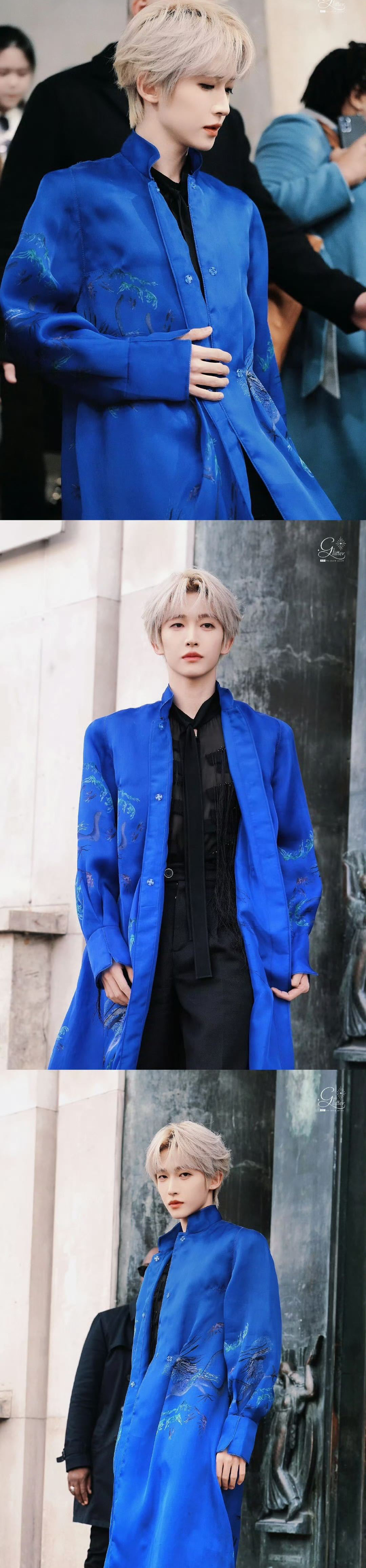 国风服饰➕浅色发色~刘宇演绎的真的毫无违和感[打call][打call][打ca