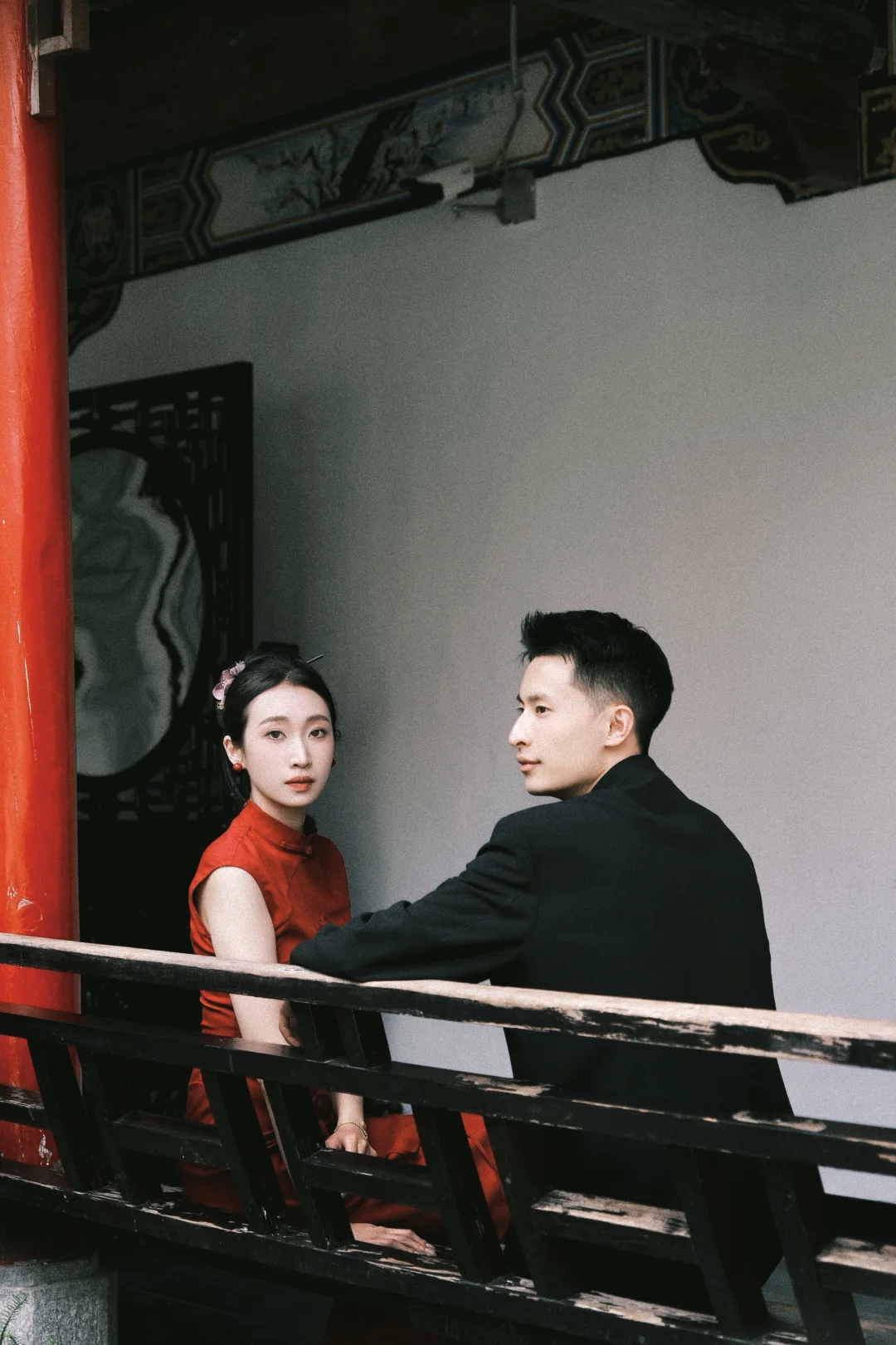 大理中式婚礼，订婚拍照