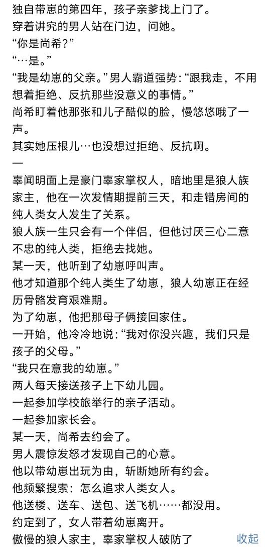 《正经养崽四年后，豪门亲爹找上门》小说