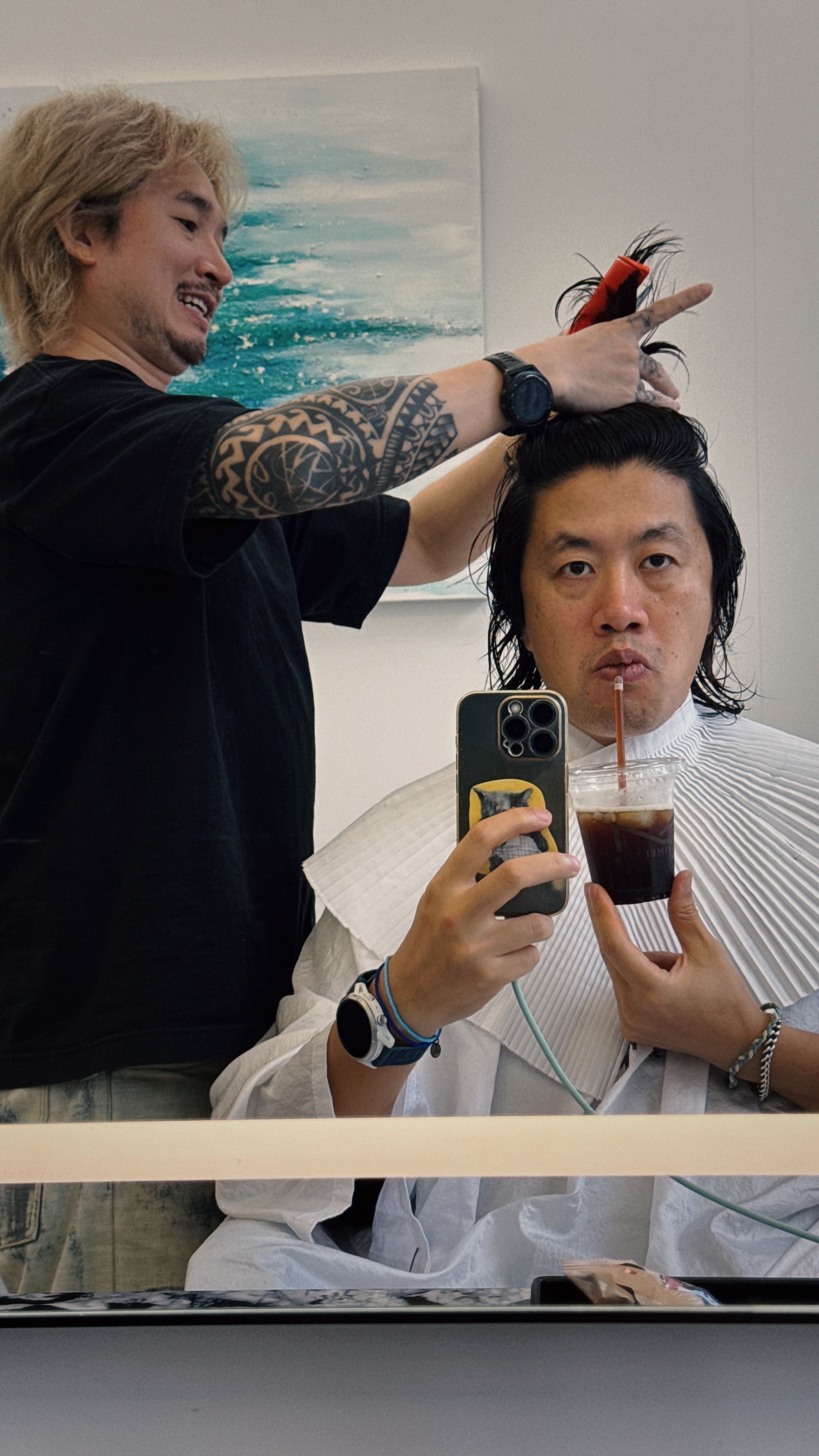 年近半百，最嚣张的台词莫过于一句“打薄”。 深圳·亿美元素沙龙