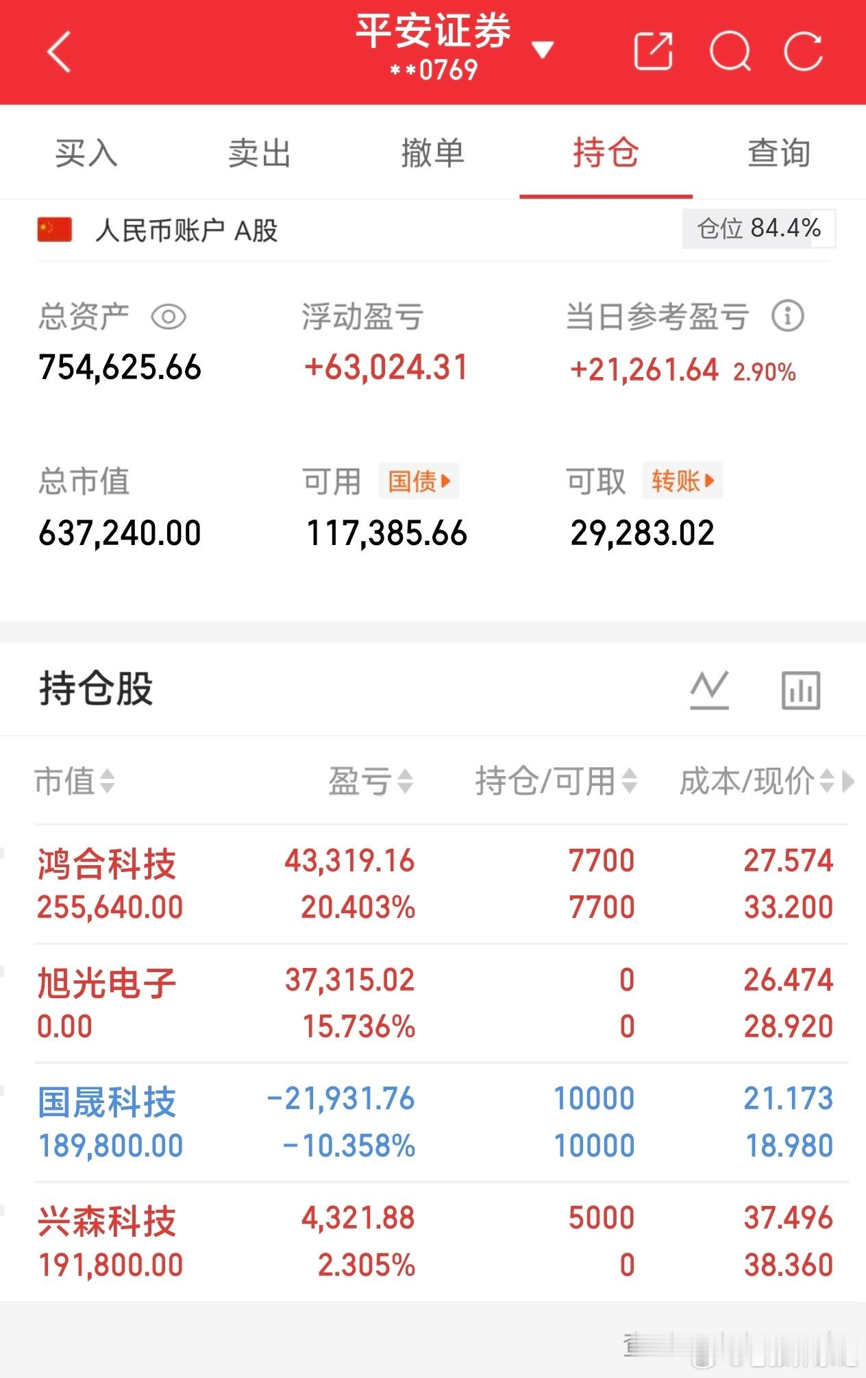 06.12 老张的实盘打卡来了！红盘开局，心情直接放晴！半天浮盈2.1w，前几天