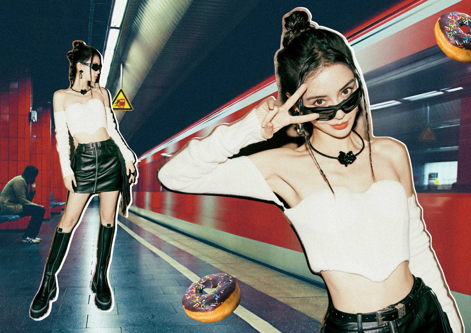 angelababy angelababy 时间予我千万种满心欢喜，沿途逐枝怒放