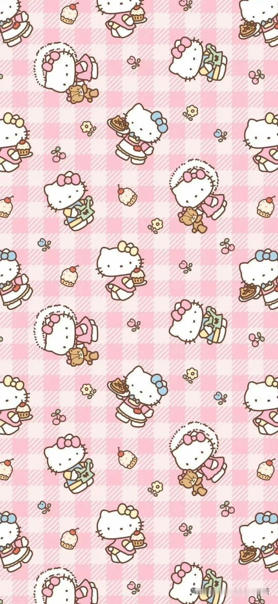 极简平铺hellokitty壁纸 ​​​