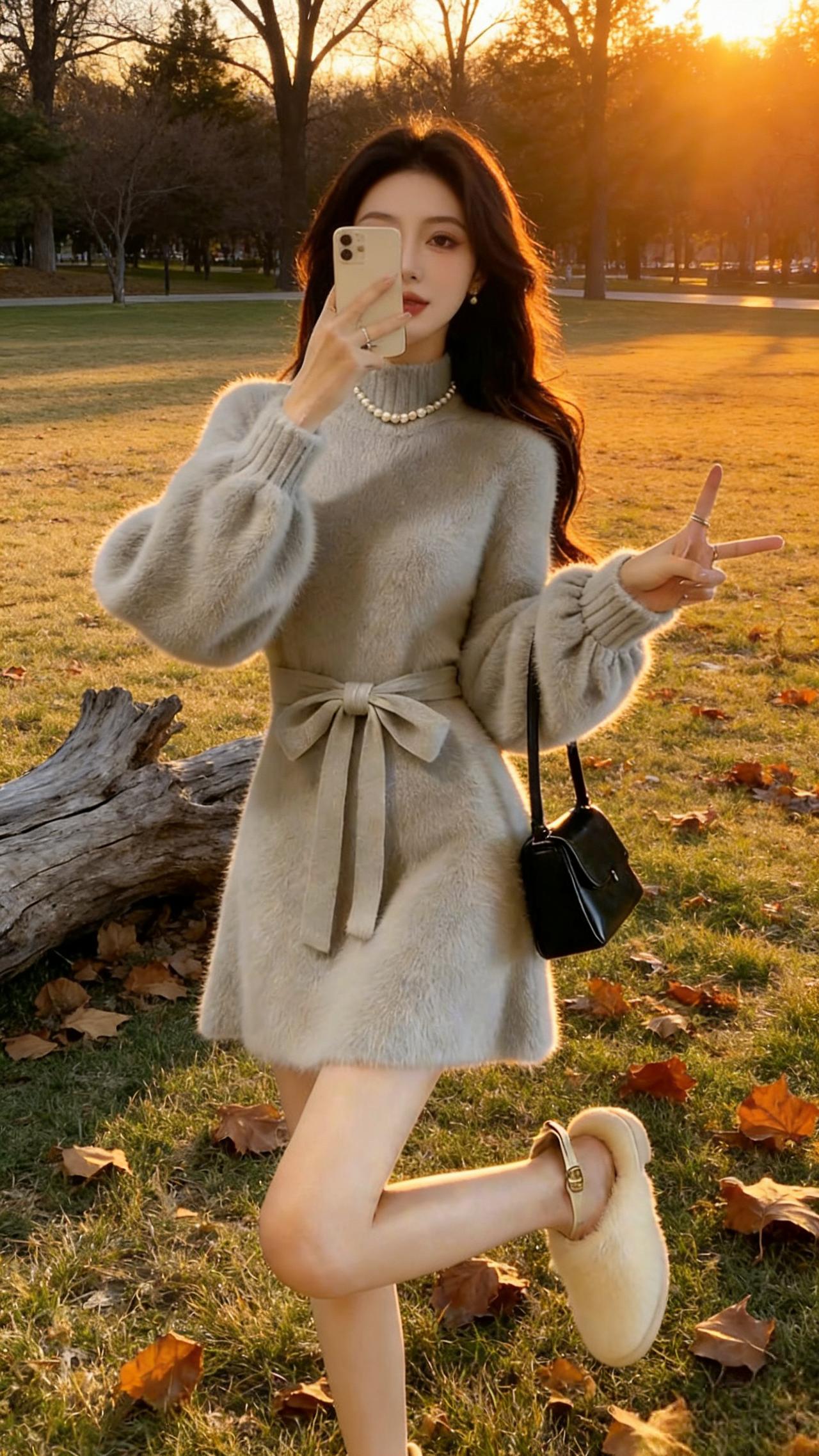 抖出你的公主范儿 原来我也可以这么美 等等我先摆好造型 温柔穿搭 韩系穿搭