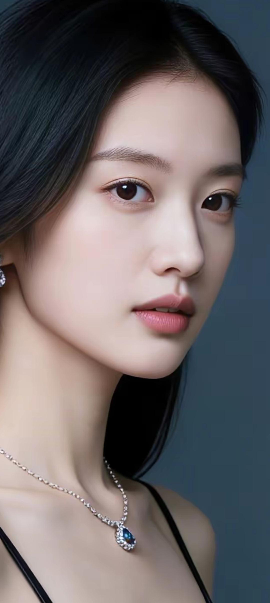 优雅气质，珠宝闪耀，完美无瑕的肌肤，散发着迷人的魅力。