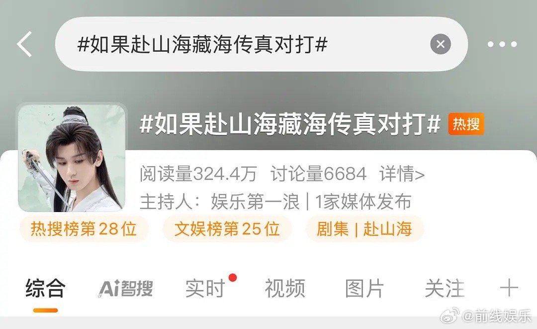 网友锐瓶请欢瑞放过已经播完四个月的藏海传[允悲]记得五月初的时候，🫘都是看好赴