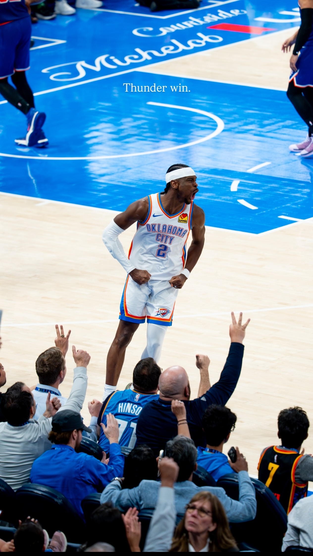 晚安大伙，晚安雷霆雷霆战胜尼克斯活塞vs雷霆