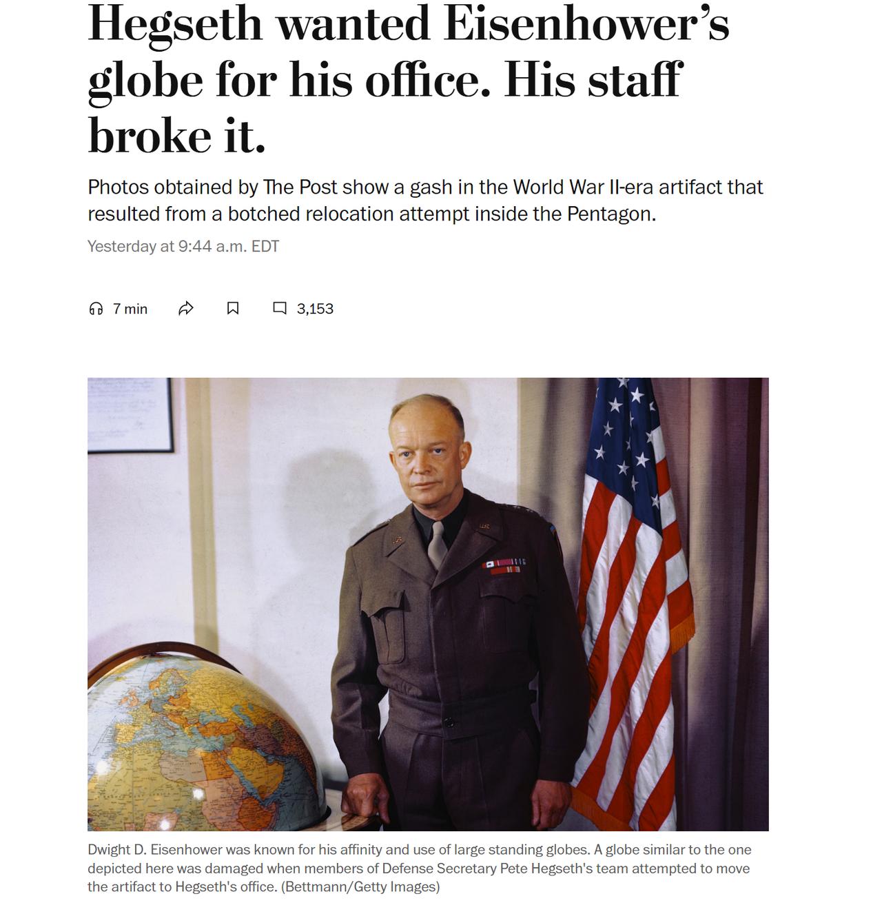 美国人也开始迷信了。
根据美国媒体从五角大楼里得到的消息，美现任国防部长皮特·赫
