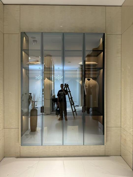 我太喜欢这种后烤漆玻璃门