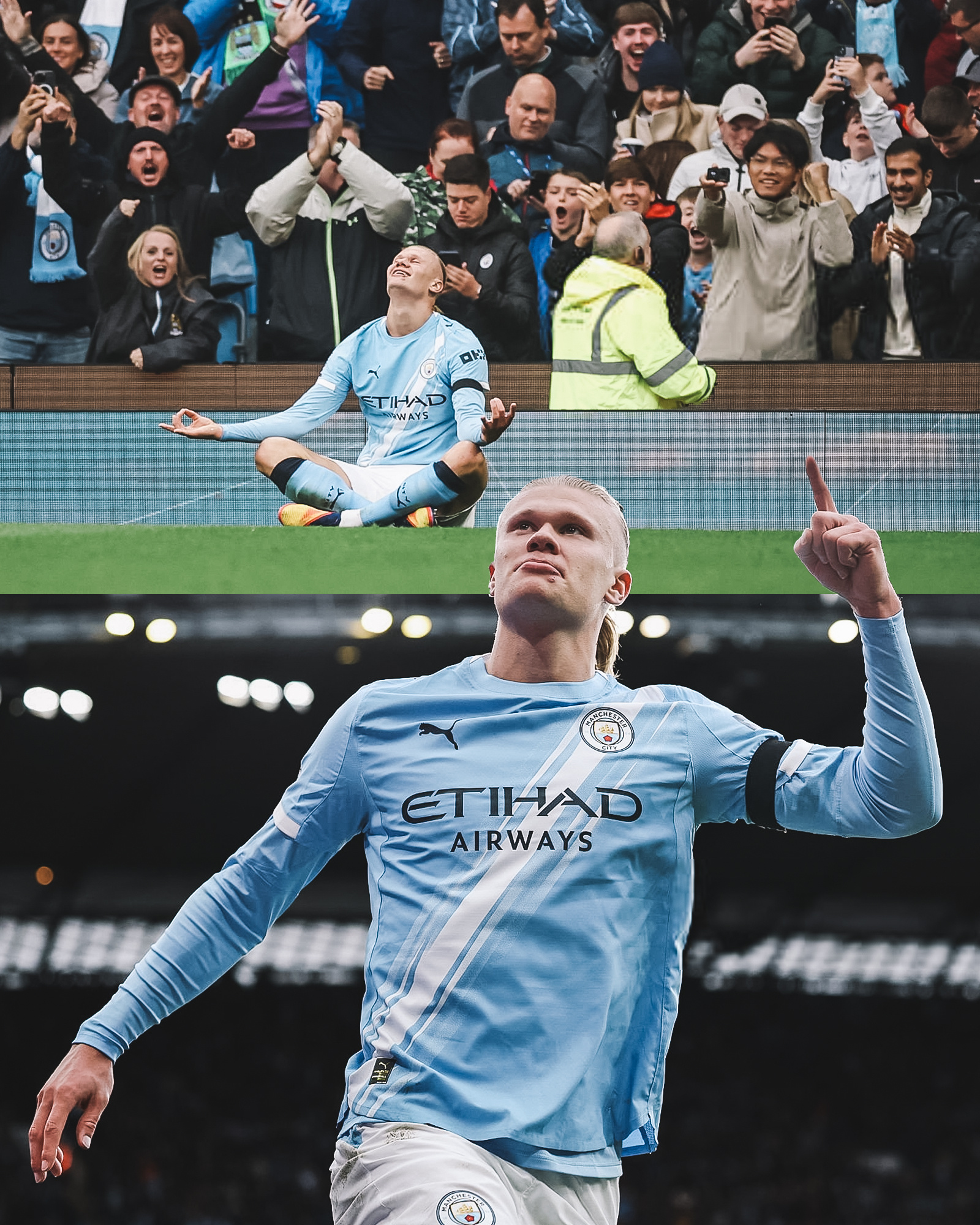 𝐌𝐀𝐃𝐄 𝐈𝐓 𝐓𝐇𝐑𝐄𝐄.⚽️⚽️⚽️哈兰德梅开二度曼城