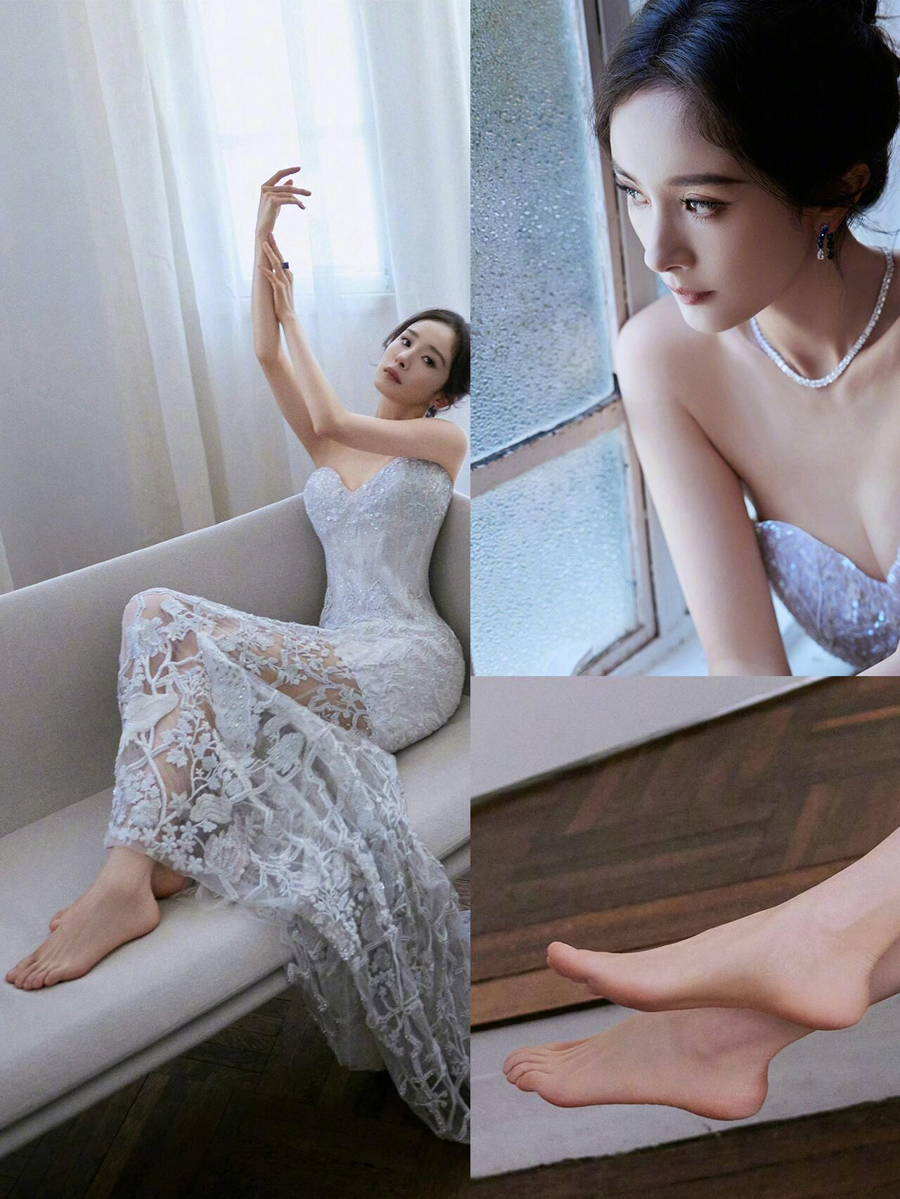 杨幂这套摄影作品真的太绝了！极简又优雅的风格，一下就勾勒出静谧又有力量的女性气质