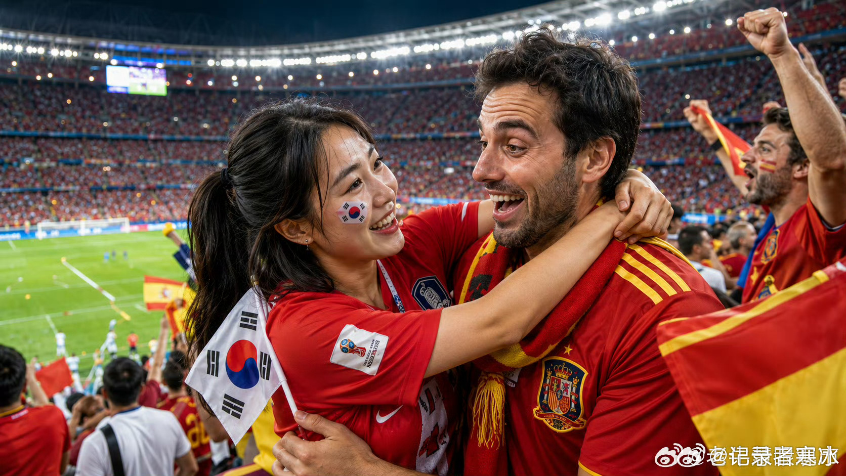 世界杯只有西班牙帮韩国 其实西班牙也不算是帮韩国，西班牙自己也要拿到至少1分，获