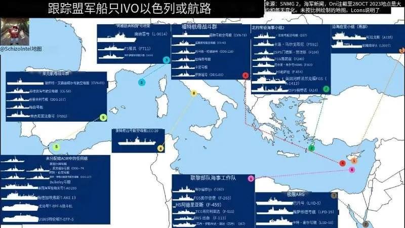 美国把海军家底搬到地中海了！