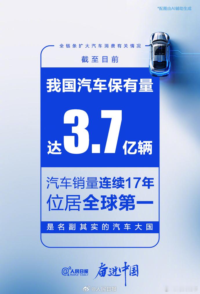 汽车销量连续17年位居全球第一，这是好事儿啊。这说明什么？说明大家的生活条件变好