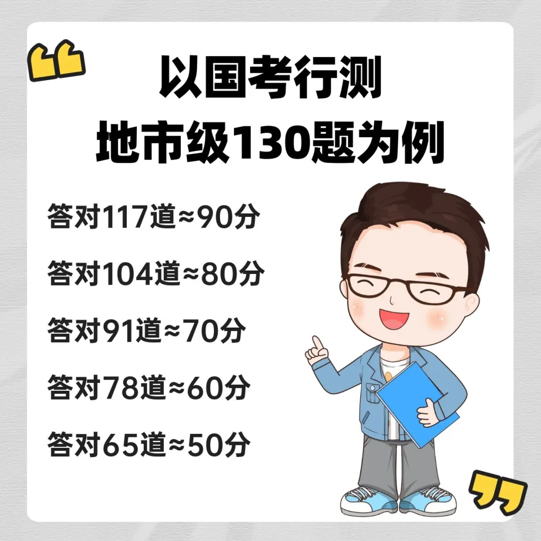 国考行测上70需要做对多少题？[吃瓜R]