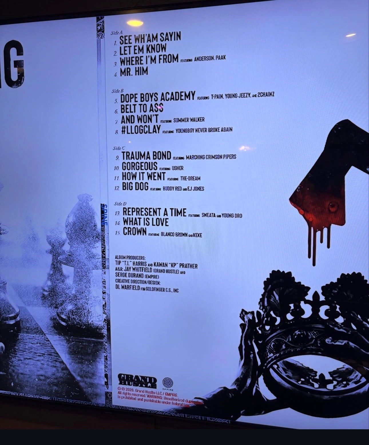 T.I. 的第十二张录音室专辑，也是最后一张专辑《KILL THE KING》将