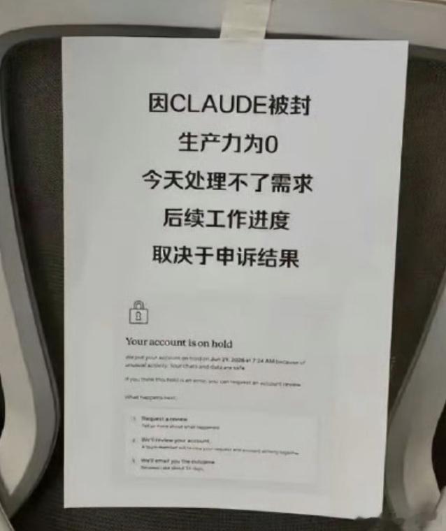 Claude被封 天才程序员陨落 笑死，随着Ai的普及，早上还开着Claude写
