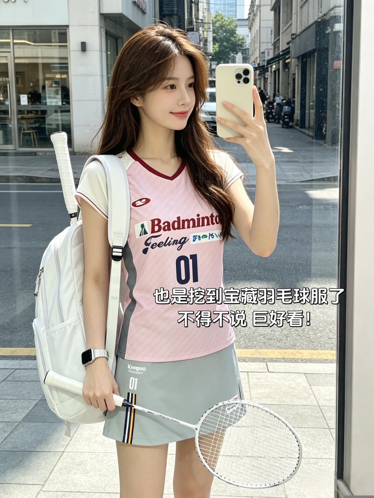 也是挖到宝藏羽毛球服了
不得不说 巨好看！