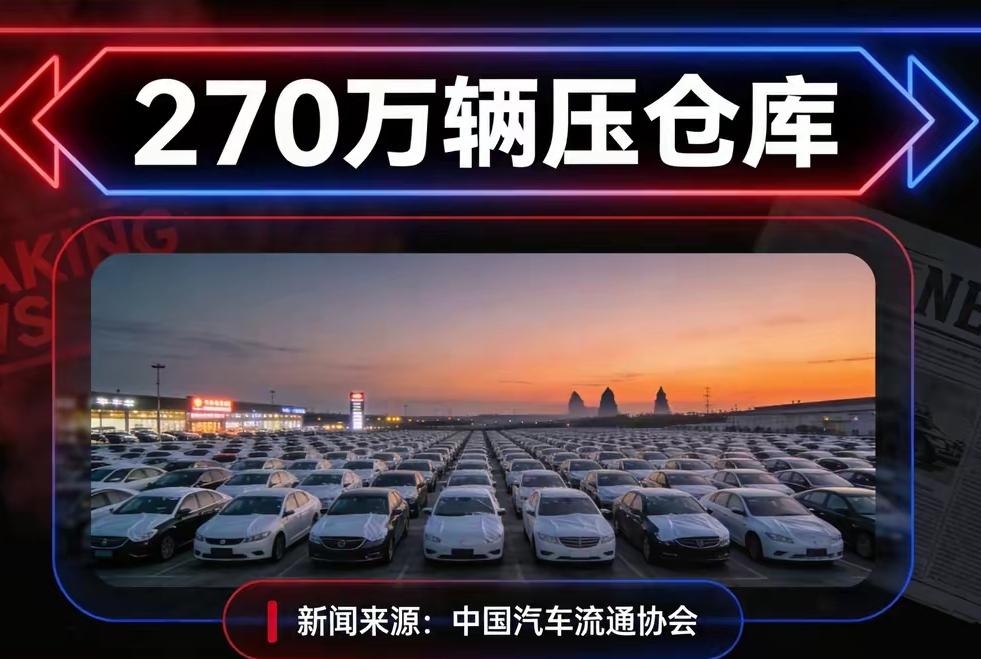 汽车滞销严重？270万辆压在仓库！中国汽车流通协9月库存数据显示：经销商综合库存