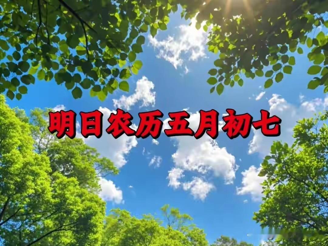 明日农历五月初七，牢记1静养，2收纳，3要吃，1忌事，不忘老传统！
 
过了端午