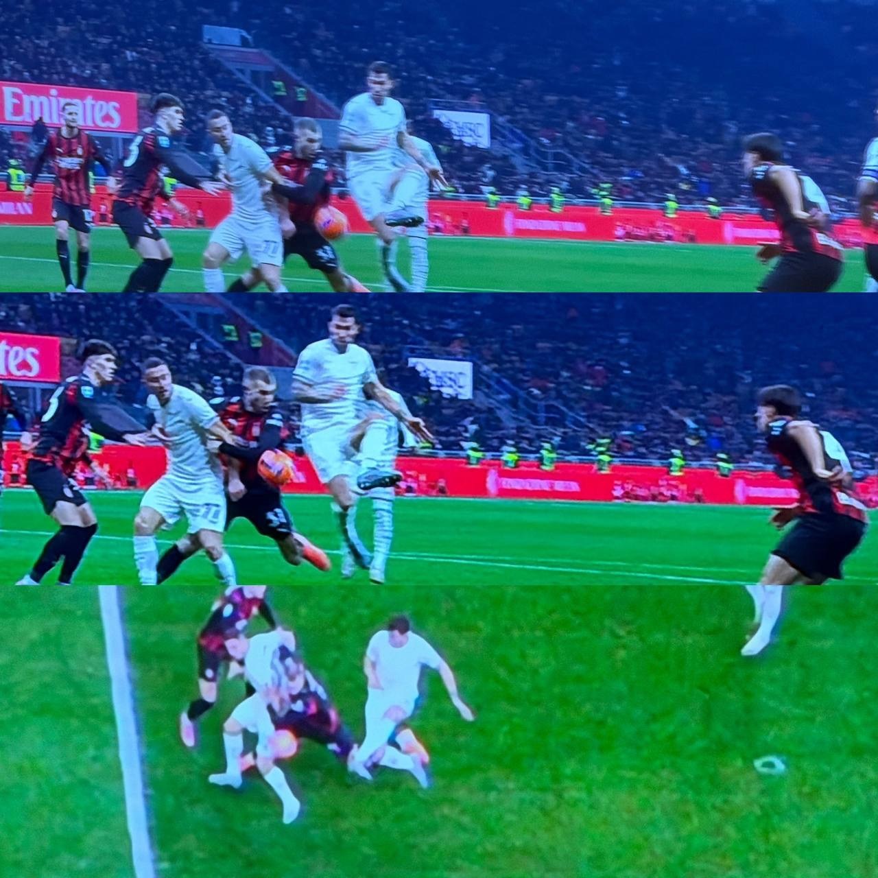 Dazn电视台的裁判评论员Luca Marelli（前意甲裁判）认为帕夫手臂与球