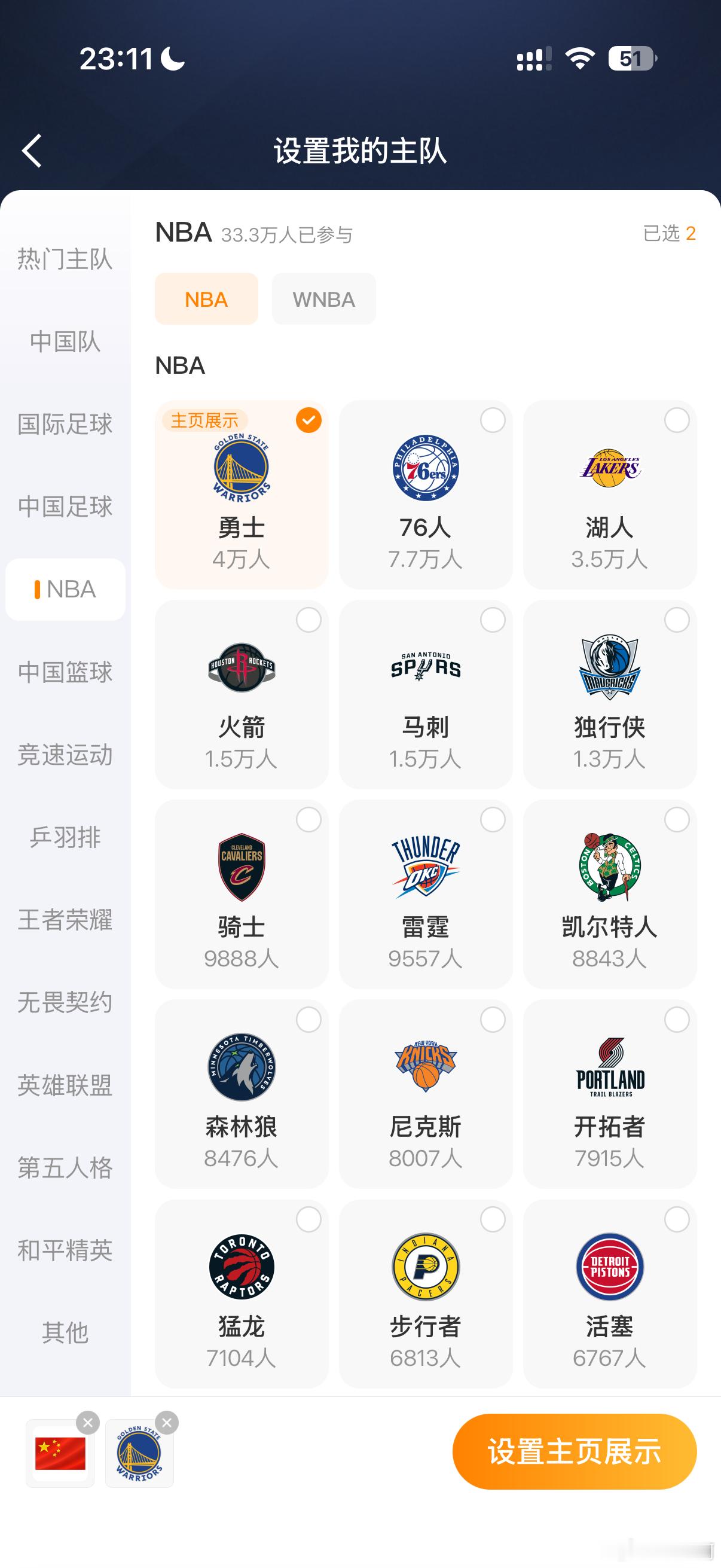 金州勇士[超话]NBA新赛季为主队爆灯 ​​​