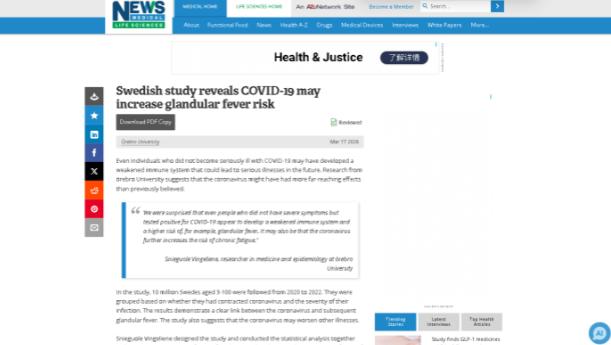 瑞典最新研究敲响警钟：新冠的影响，比我们以为的要深远得多

新冠病毒走了吗？表面