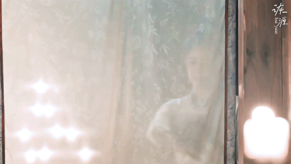 白鹿 《唐宫奇案》李佩仪 / 动图▷EP07-16 高马尾+白衣（紫白）-掀开帘