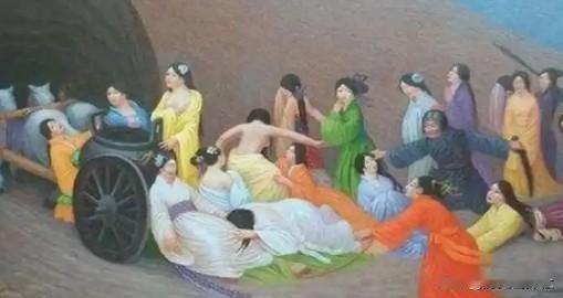 许多人以为殉葬就是活人被推进地宫，在封闭后哭喊，事实上，为了生存，殉葬的人可能会