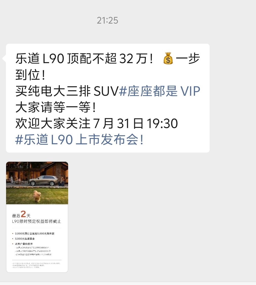 乐道L90开始放消息了，顶配将不超过32万元，你别说还真有点东西[doge] ​