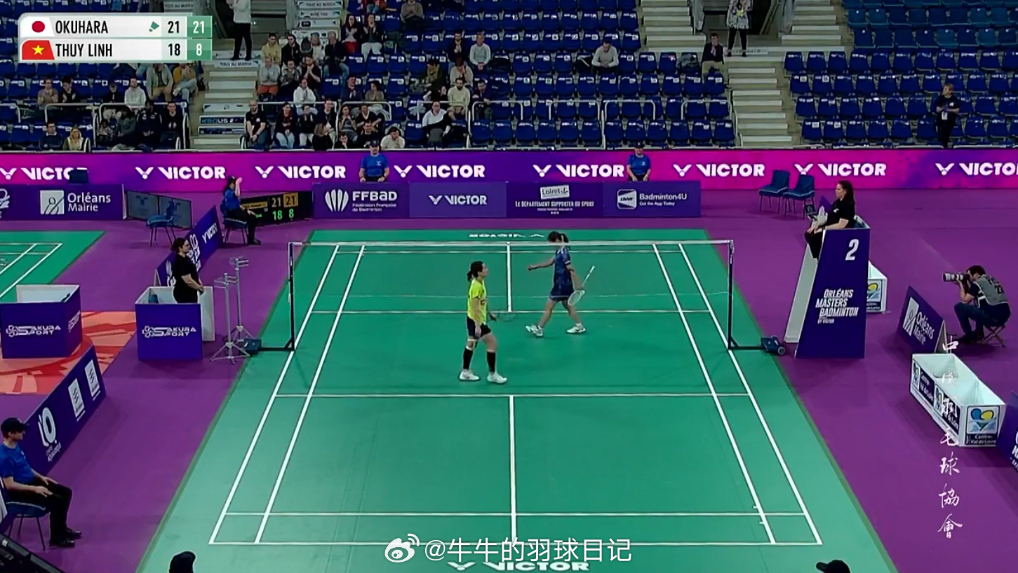 女单 1/4赛 奥原希望 21-18 21-8 阮翠玲2026年奥尔良羽毛球大师