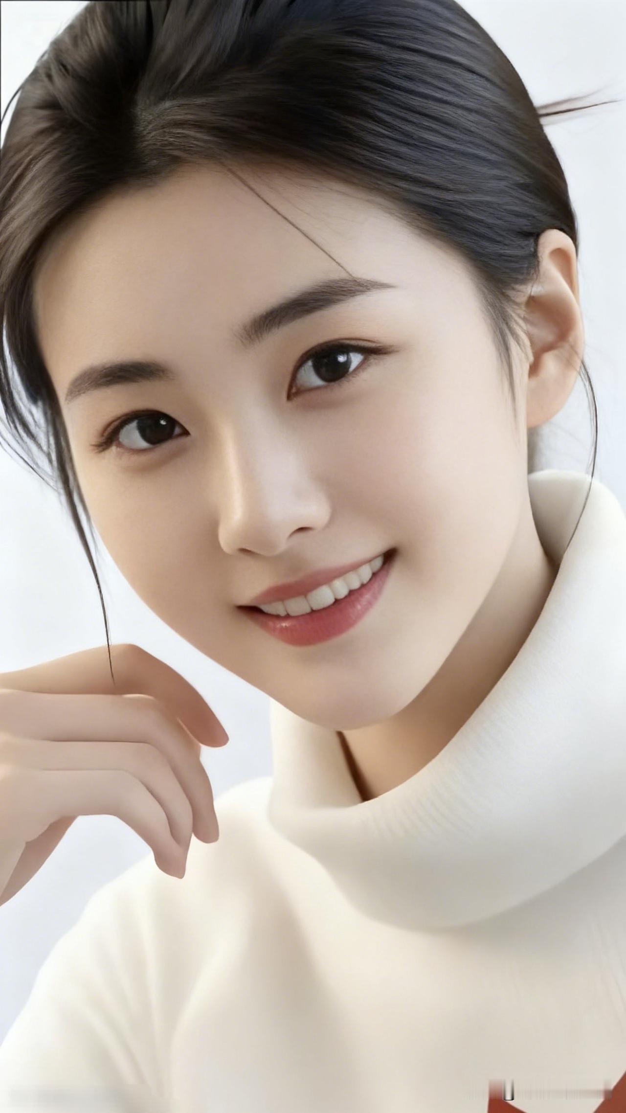 笑颜如花绽，温婉似春风。什么样的女人最令人着迷 温柔甜美的微笑，纯白毛衣的清新，