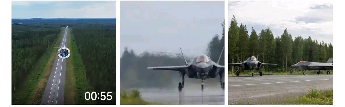 在“拉姆施泰因旗帜2026”空军演习中，美国海军陆战队的F-35B战斗机在芬兰境