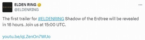 《艾尔登法环》首个DLC“黄金树之影”即将发布 2月21日上线
