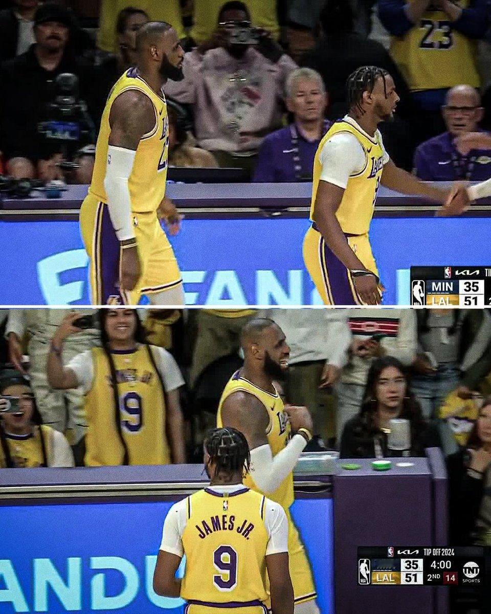 出现了，父子同台！NBA终于也迎来了父与子一起登场比赛的场面 ​​​
