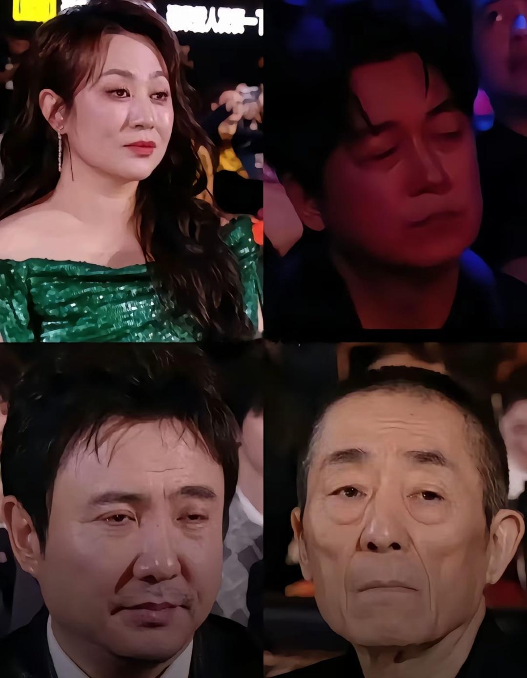 微博之夜四位老人不语，只是一味地瞌睡 