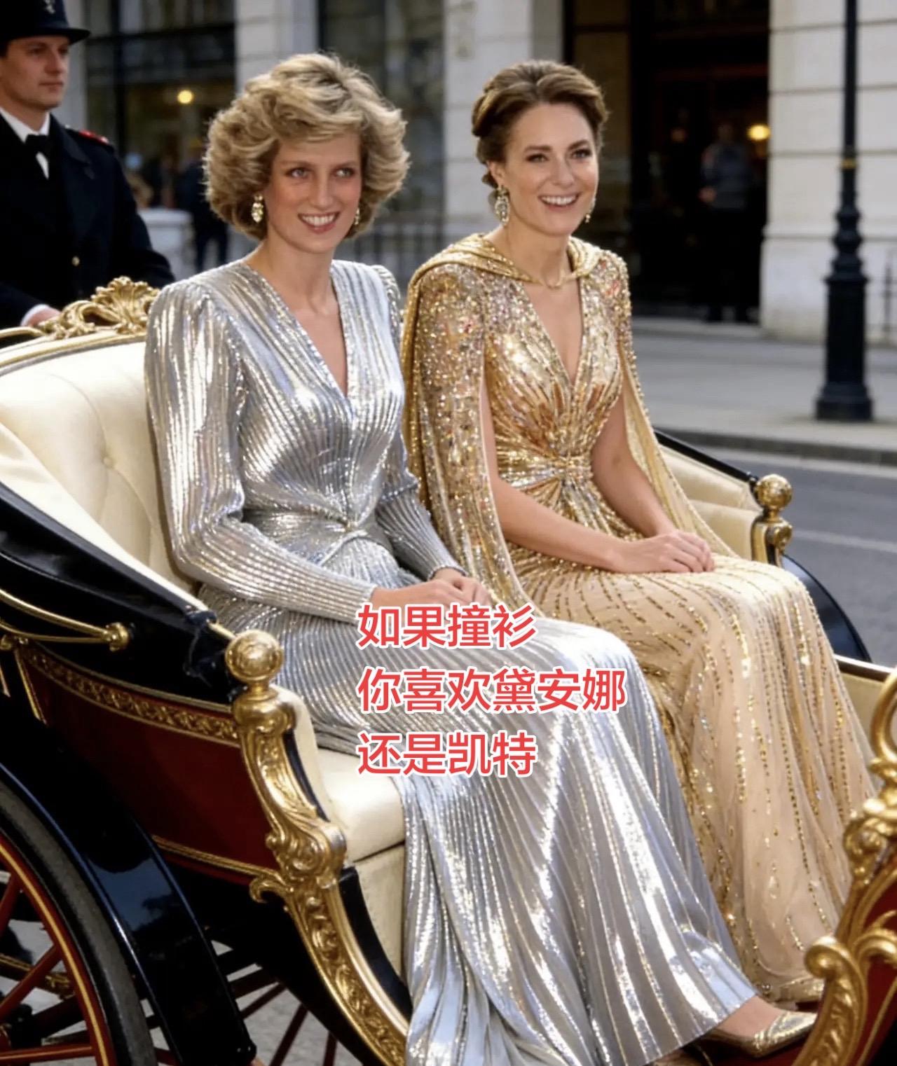 英王室黛安娜王妃 凯特王妃 撞衫 撞衫不可怕