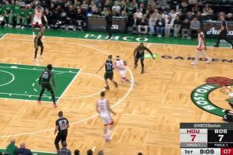 阿门汤普森轰进三分的三个重要意义
北京时间11月2日，火箭与凯尔特人的比赛来到首