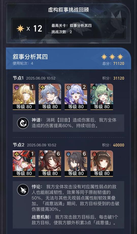 星铁3.3虚构四层组队参考&闲聊